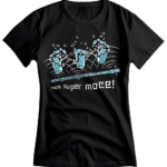 Flet mam super moce druk czarna damska