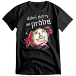 Koszulka Bęben dzień dobry na próbę - czarna męska