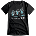 Koszulka Flet mam super moce czarna męska