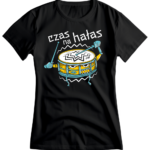 koszulka muzyczna werbel czas na hałas czarny damska