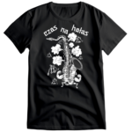 Saksofon tenorowy czas na hałas czarna mono męska