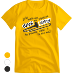 Autorska, energetyczna koszulka muzyczna - a na niej puzon i zabawny tekst. Koszulka męska